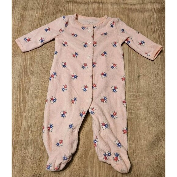 Lot Of 6 Lightweight Pjs Pajamas Sizes 0-3 3 Months  Girls Carters Animals - Picture 2 of 7